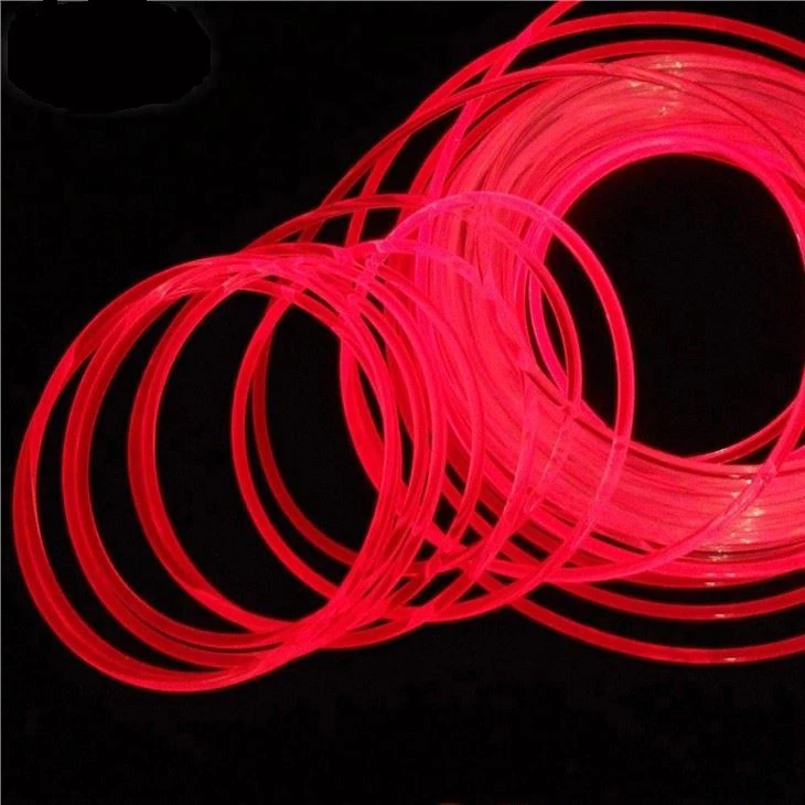 0.25-14mm LED yon yoritgichli plastik optik tolali