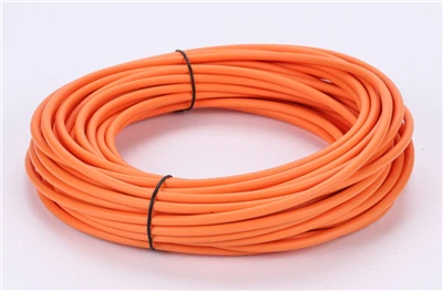 PUR to'q sariq yoki qizil optik kabel POF 1.0mm*2,2 yoki 2,2mm*4,4 bir yadroli yoki ikki yadroli kabel